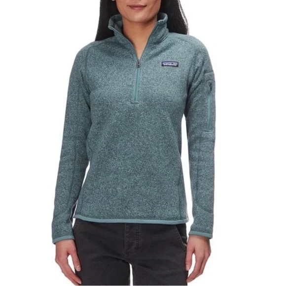 Patagonia Better Sweater Small Teal Pullover Lightweight Outdoor Hiking Camping - Picture 2 of 13
